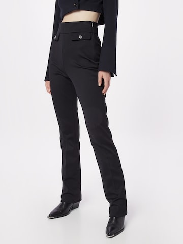 Regular Pantalon à plis 'Tubeka' BOSS Black en noir : devant