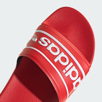 ADIDAS ORIGINALS Beach & Pool Shoes 'Adilette' in Red