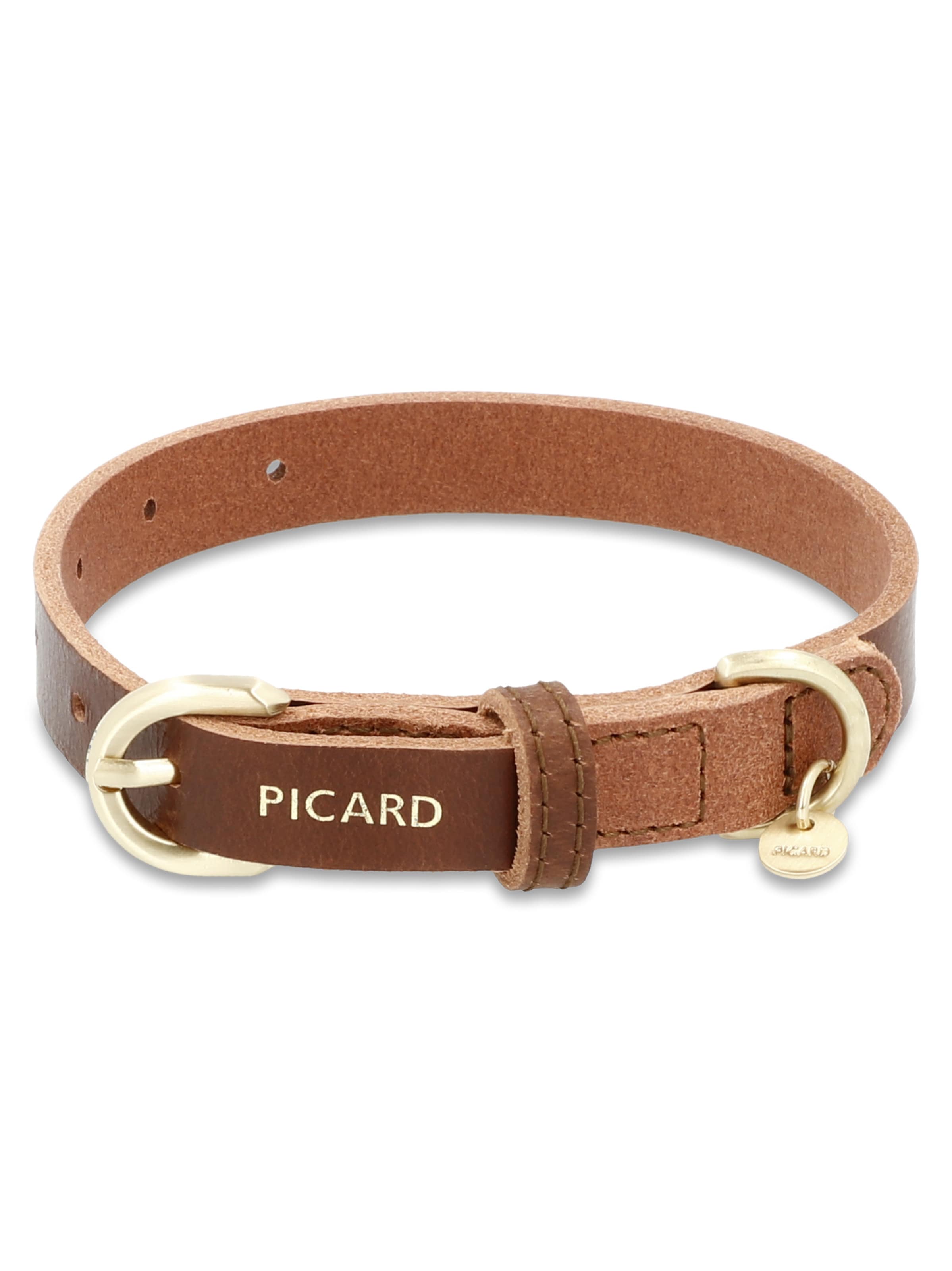 Picard Hundehalsband 'Susi' in Braun: Vorderseite