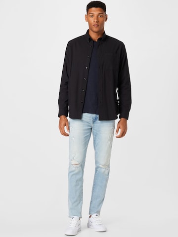 SELECTED HOMME - Regular Fit Camisa 'Rick' em preto