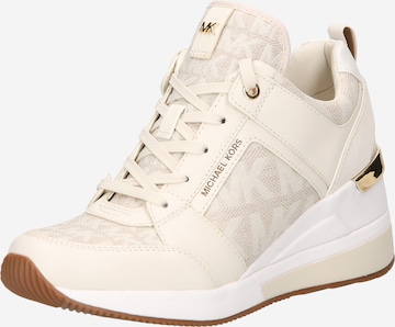 MICHAEL Michael Kors High-Top Sneakers 'GEORGIE' in Beige: front