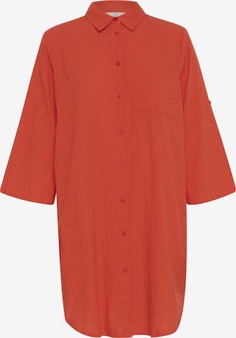 Robe-chemise Kaffe en rouge : devant
