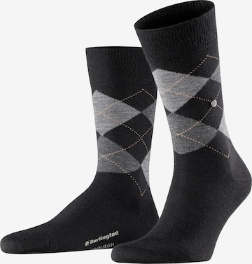 BURLINGTON Socken 'Edinburgh' in Schwarz: Vorderseite