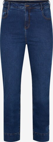Zizzi regular Jeans i blå: forside