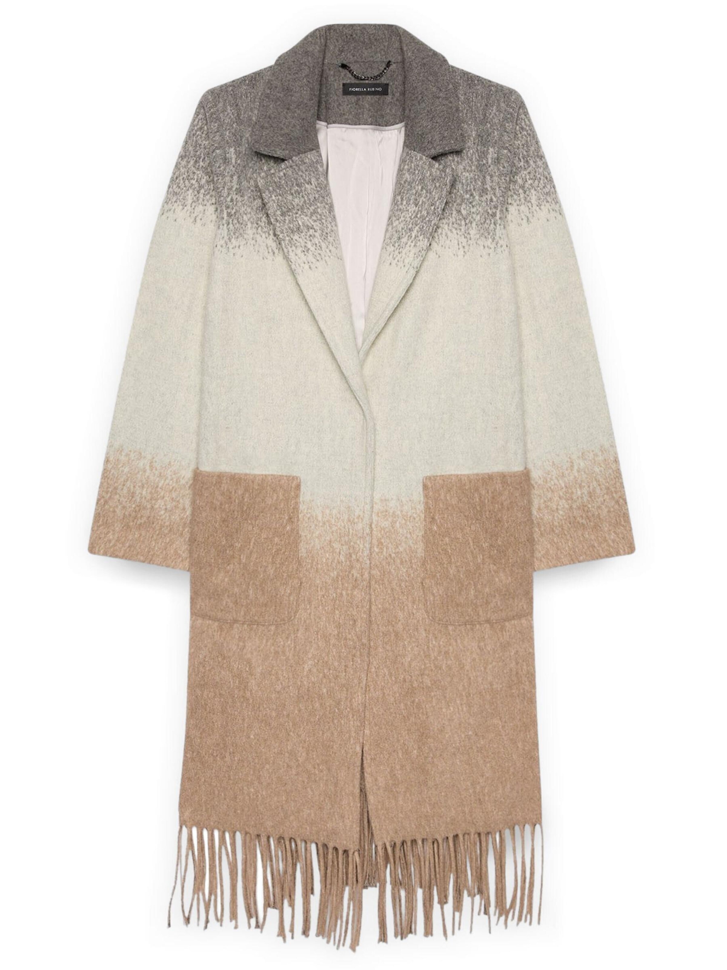 Fiorella Rubino Winter Coat in Grey: front