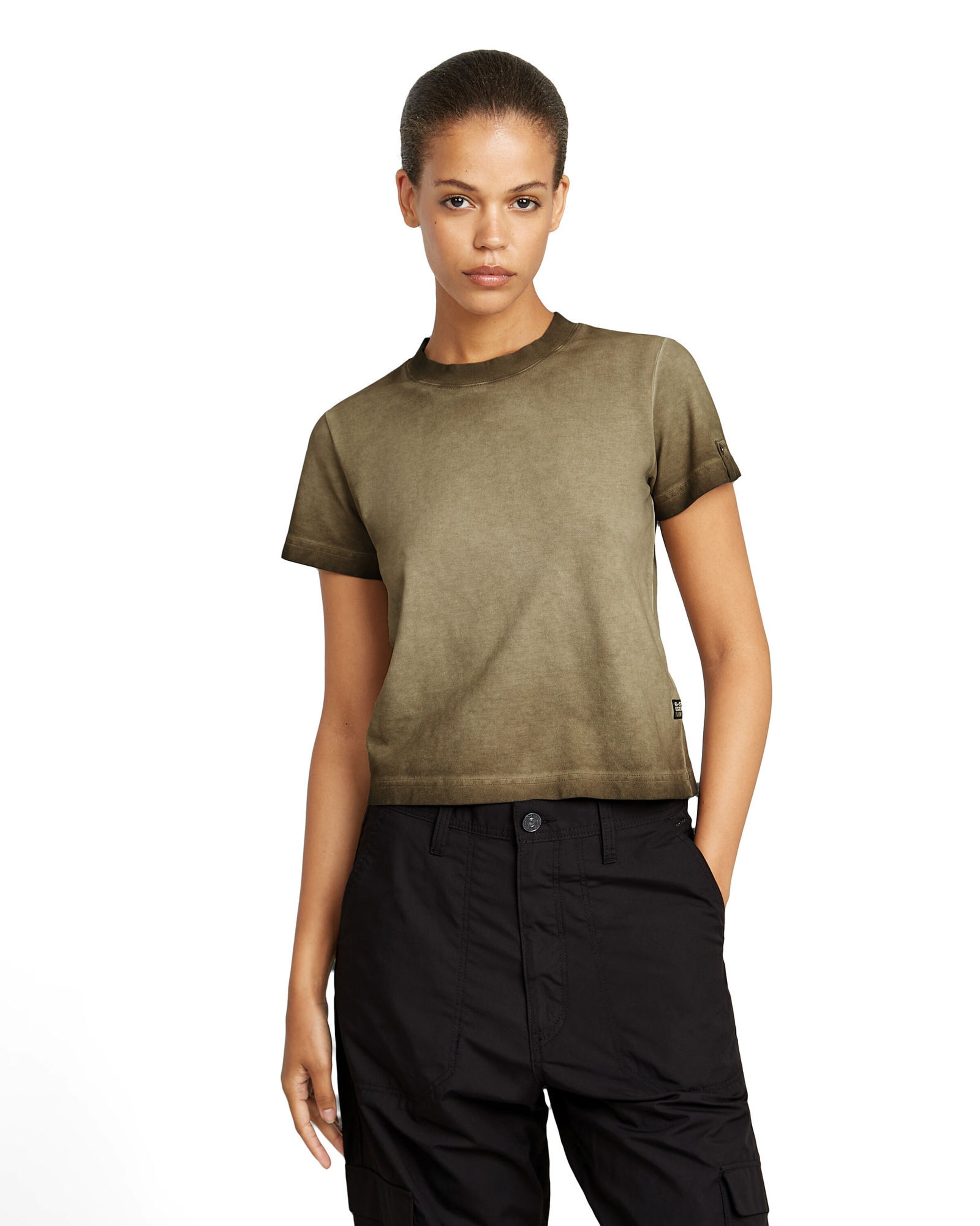 T-shirt G-STAR en vert : devant