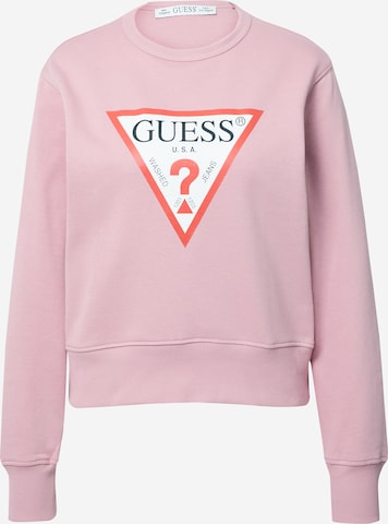 GUESS - Sweatshirt em rosa: frente