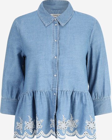 Only Petite Blouse 'CANBERRA' in Blauw: voorkant