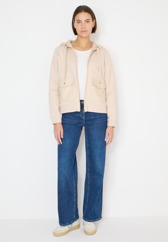 CECIL Zip-Up Hoodie in Beige