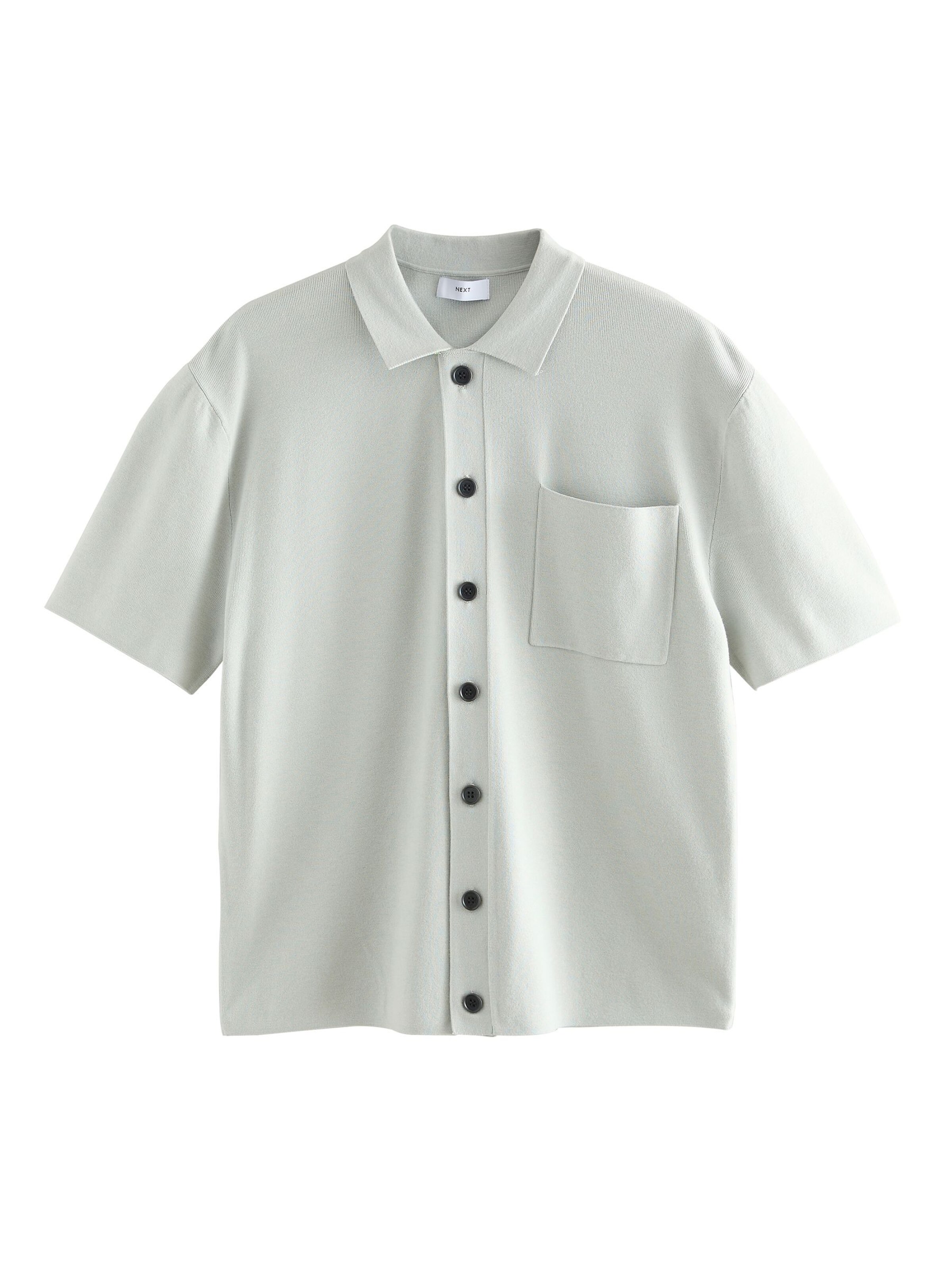 Next Comfort Fit Strickjacke in Grau: Vorderseite