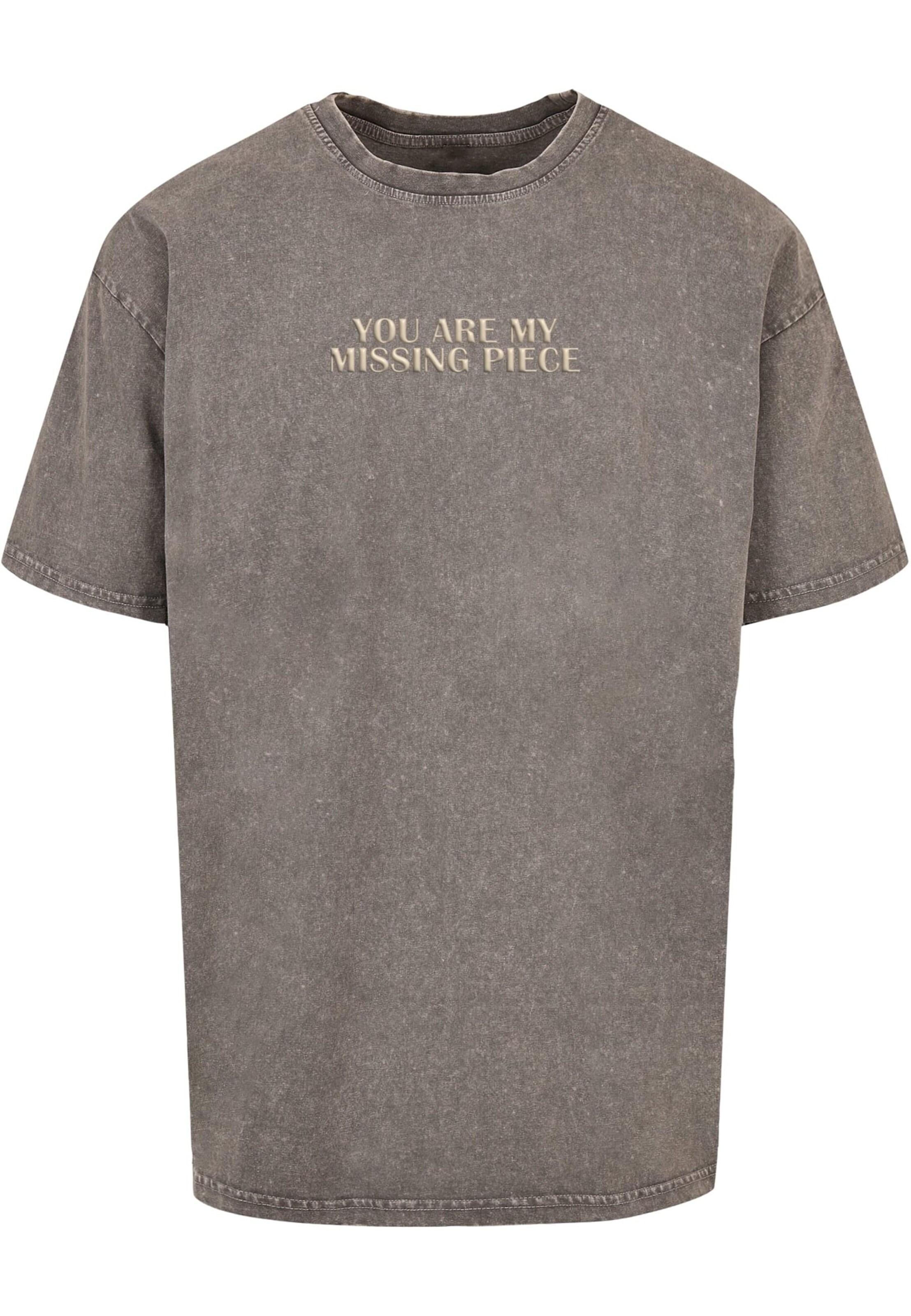 Merchcode Shirt 'Missing Piece' in Grey: front