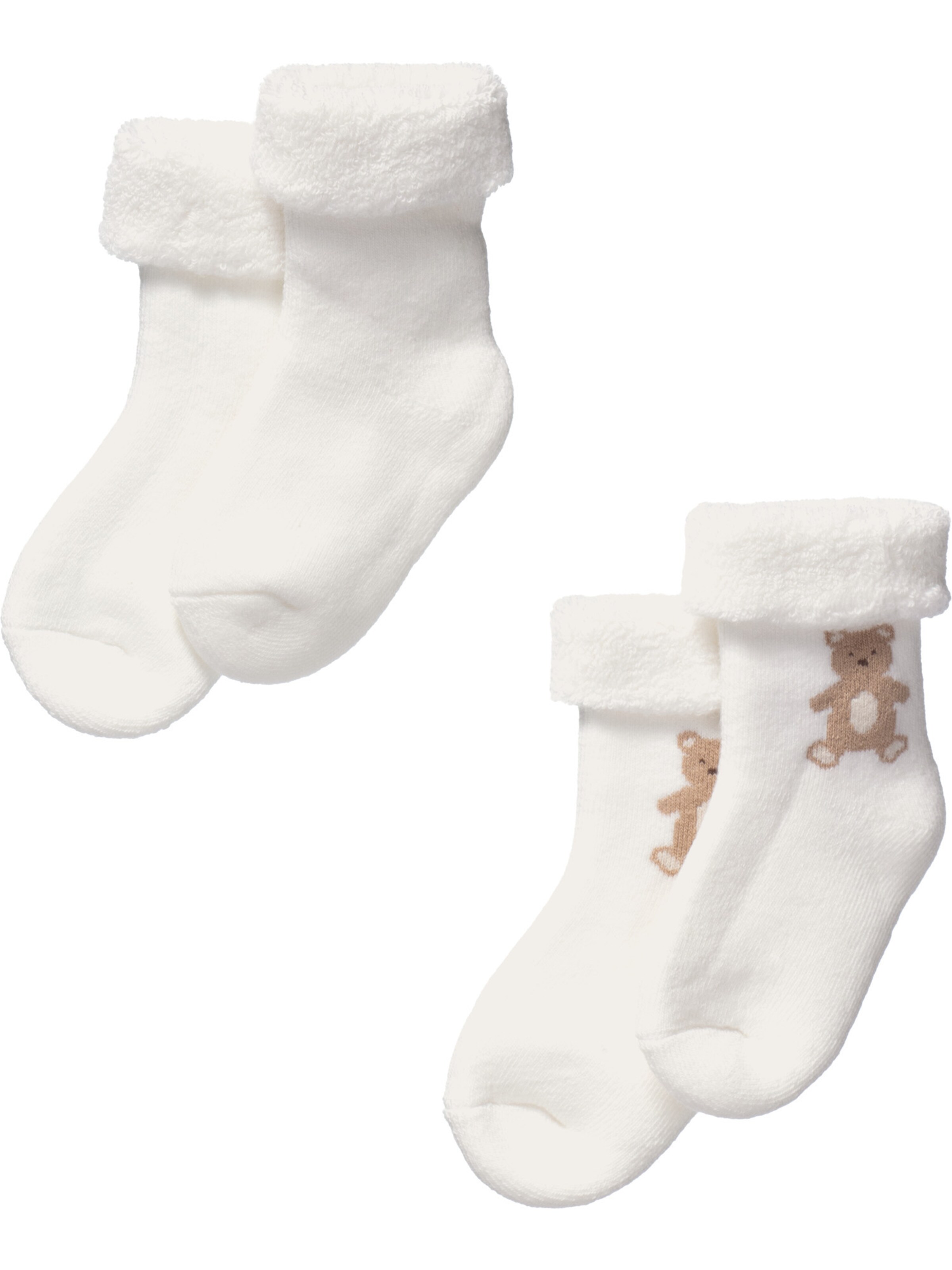Villervalla Socks 'Teddy' in White