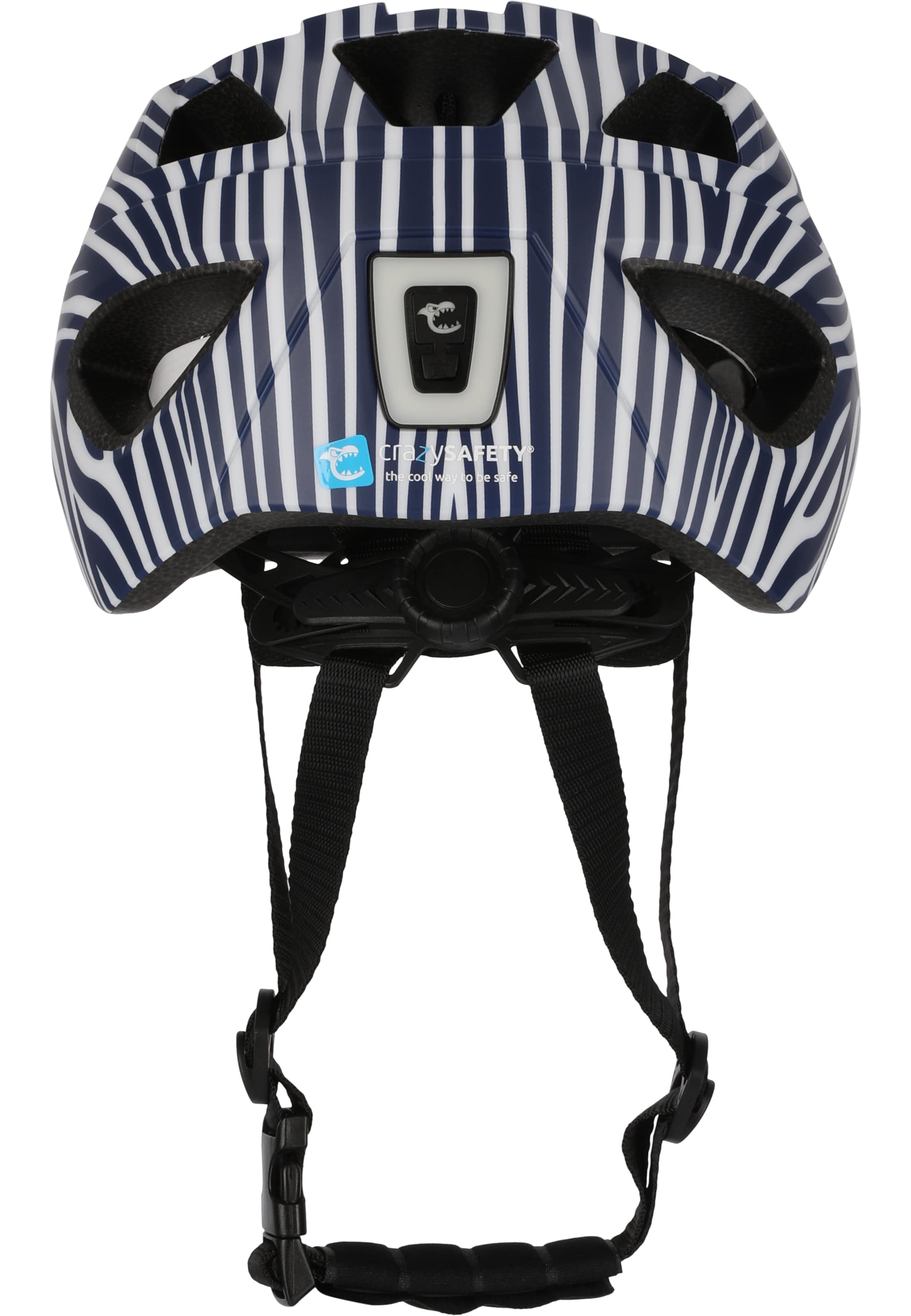 Crazy Safety Helmet 'Cool Stribes' in White