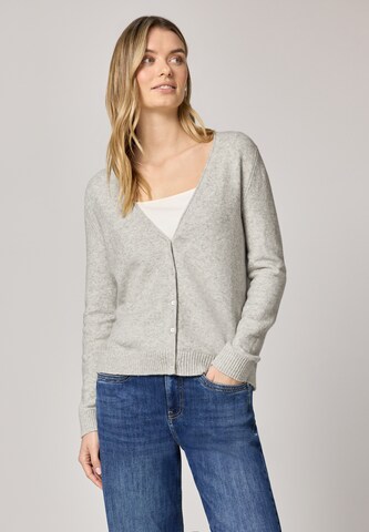 STREET ONE Strickjacke in Grau: Vorderseite