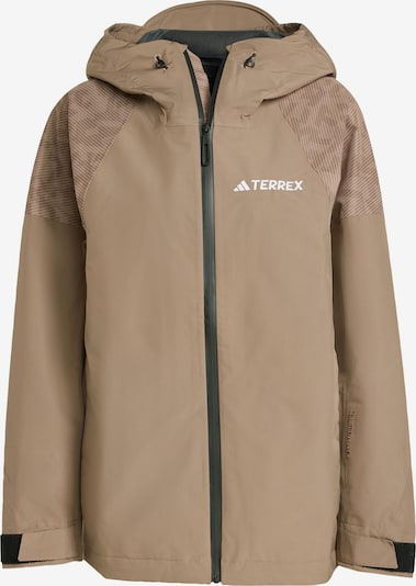 ADIDAS TERREX Outdoorová bunda 'Xperior Hybrid' ve velikosti XXXS-XXS - světle hnědá / černá / bílá, Produkt
