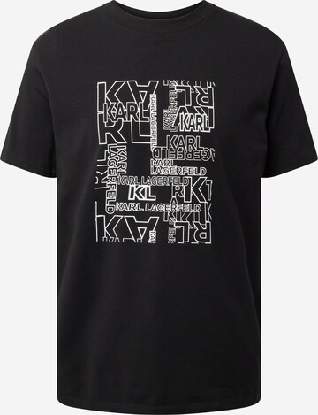 Karl Lagerfeld - Camiseta en negro: frente