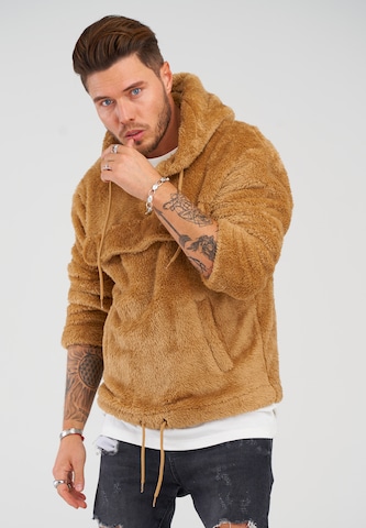 behype Sweater 'POCKET' in Brown
