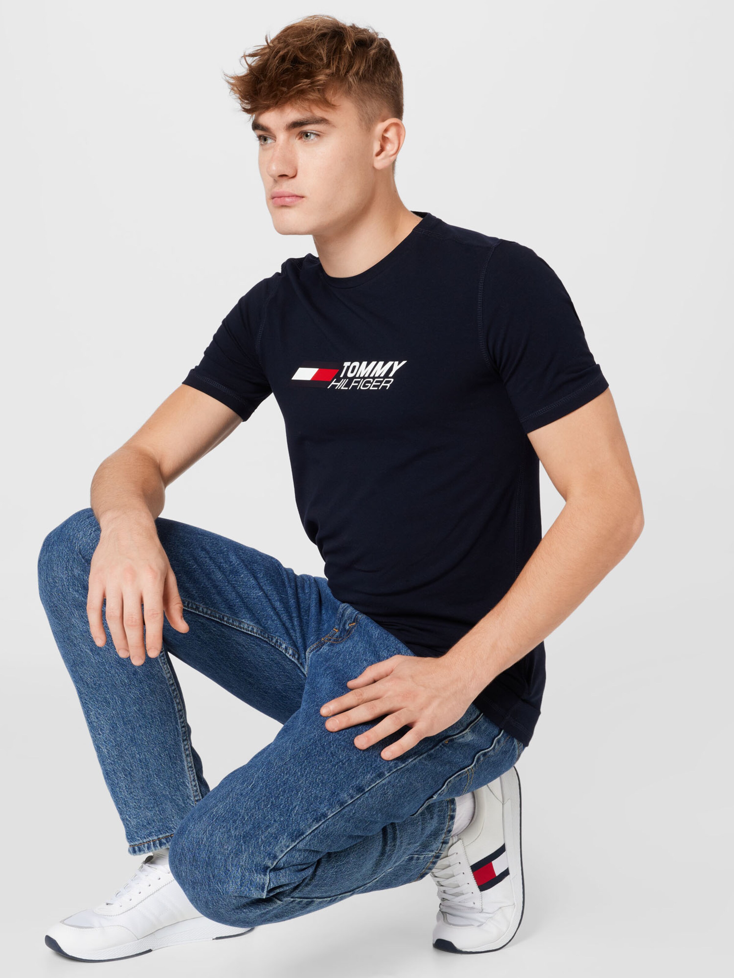 Männer Sportarten Tommy Sport T-Shirt in Navy - AY06518