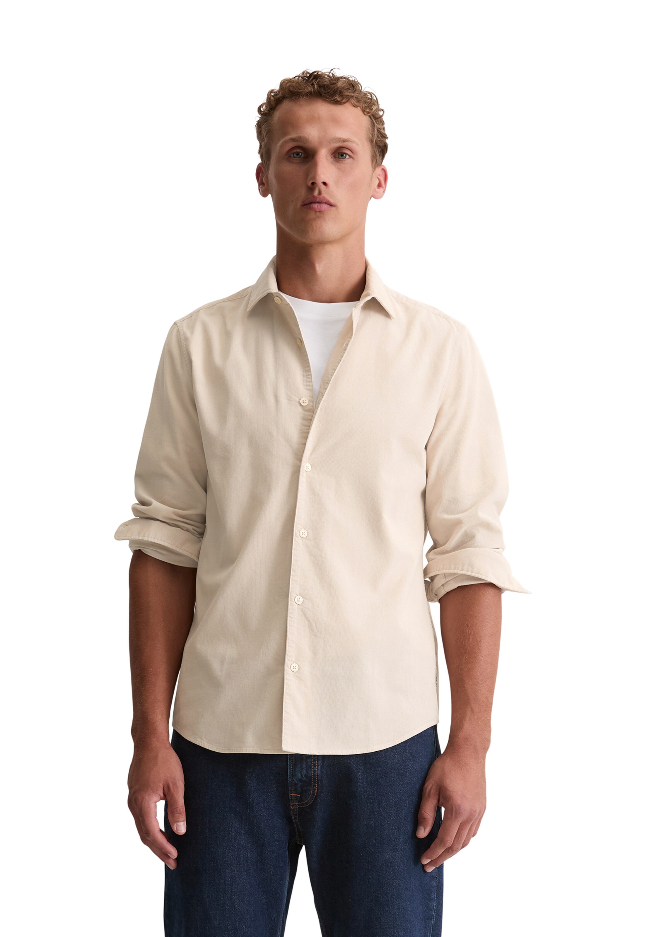 Marc O'Polo Slim Fit Hemd in Braun: Vorderseite