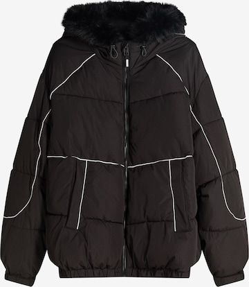 Veste d’hiver Bershka en noir : devant