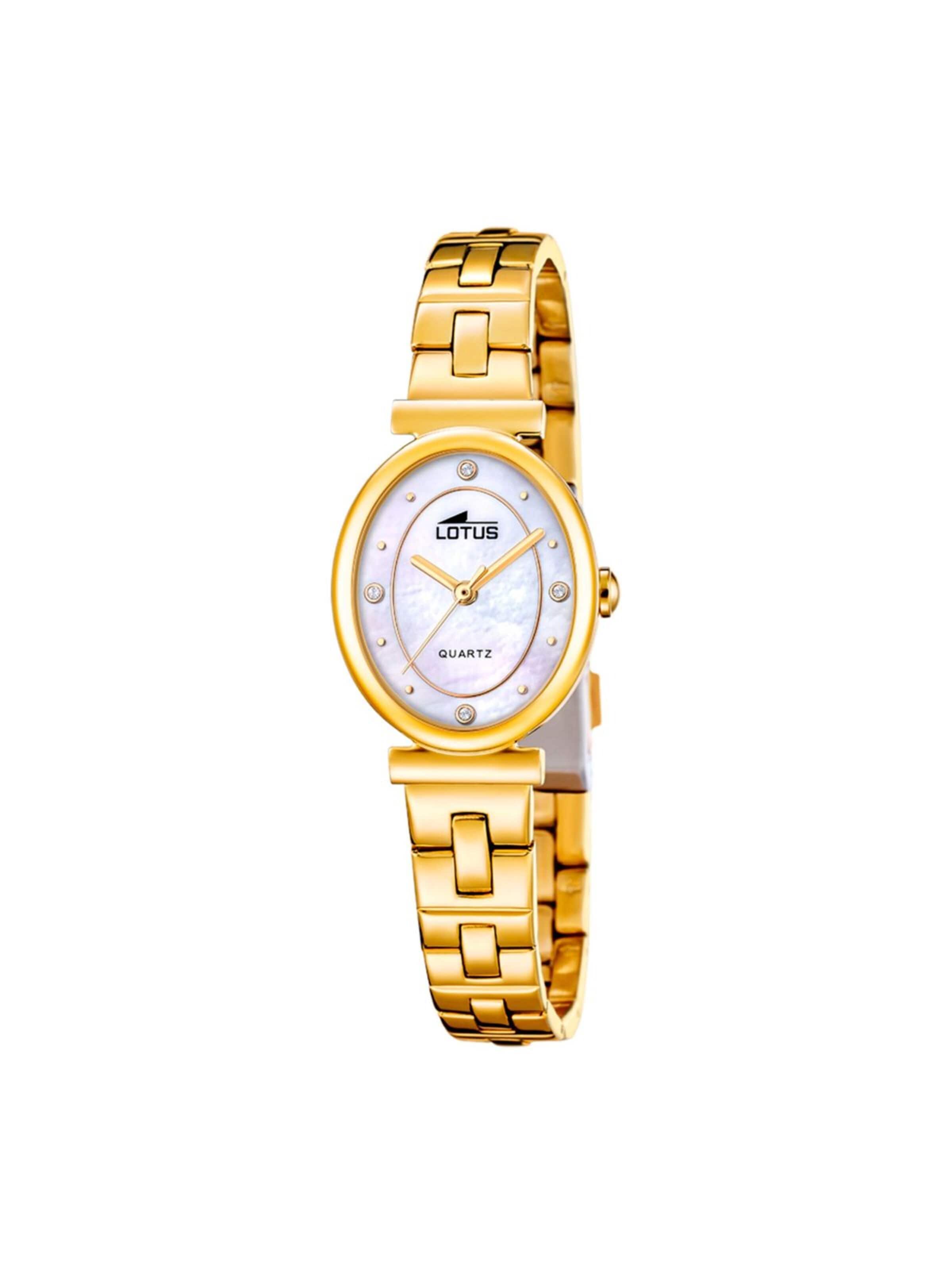 Lotus Analog Watch in Gold