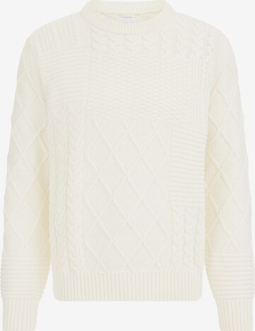 WE Fashion Sweater in White: front