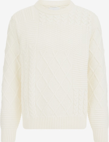 WE Fashion Пуловер в бяло: отпред