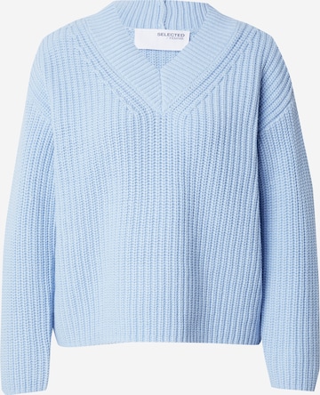 Pullover 'Selma' di SELECTED in blu: frontale