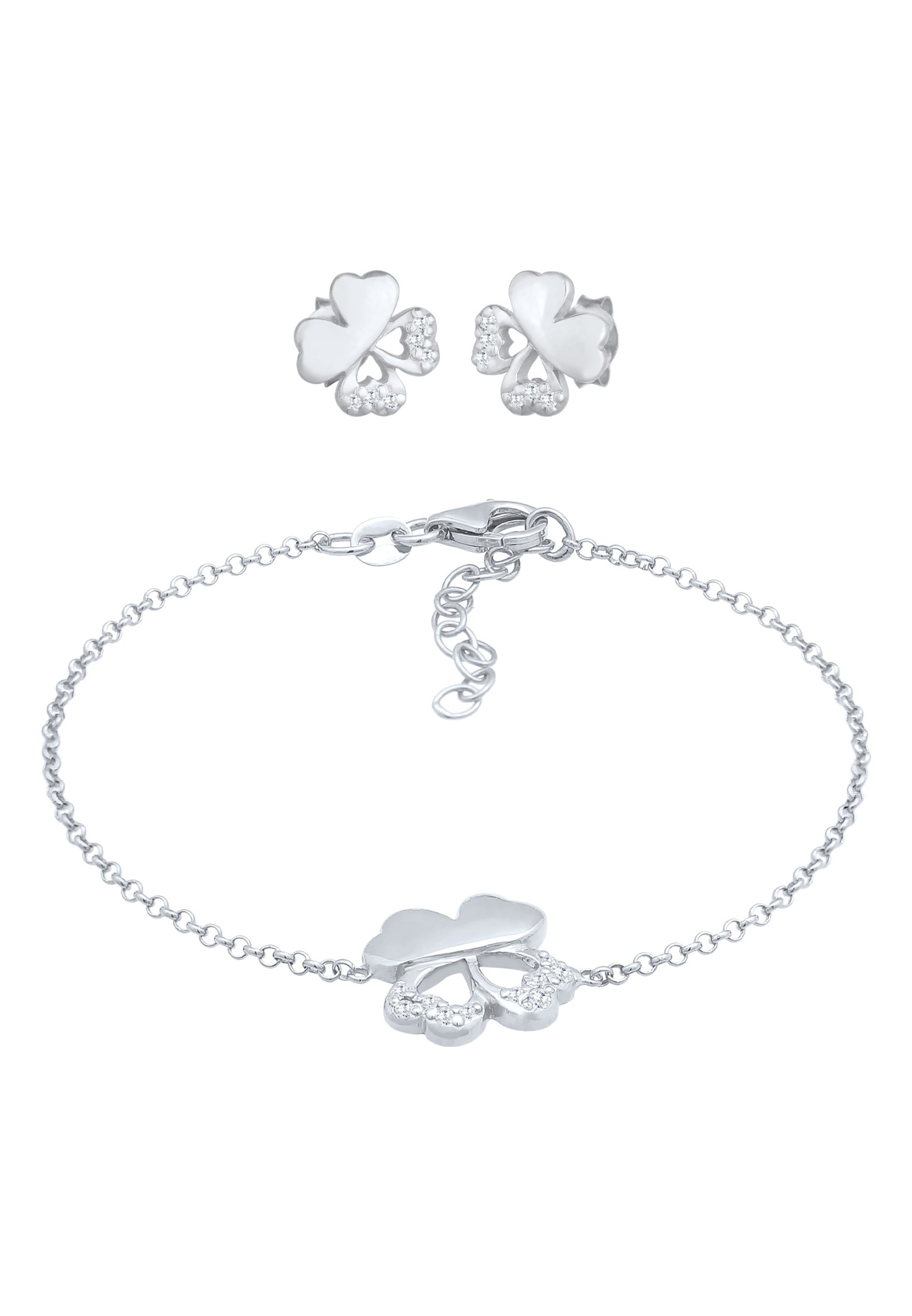 ELLI Jewelry set in Silver: front