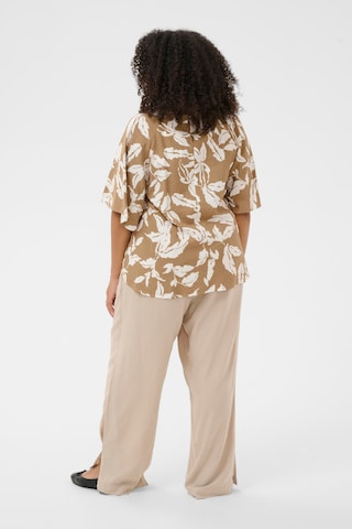 Camicia da donna di KAFFE CURVE in beige