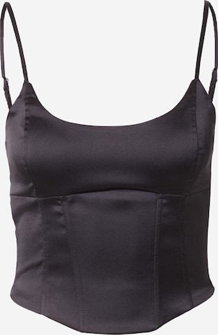 BershkaTop - crna boja: prednji dio