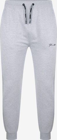 Threadbare Tapered Trousers 'Ferry' in Grey: front