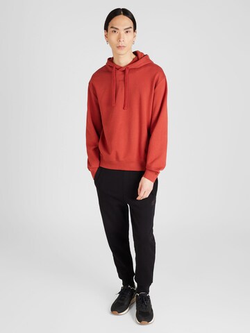 HUGO - Sweatshirt 'DAPO' em vermelho