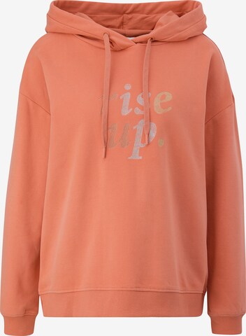 s.Oliver Sweatshirt in Orange: front