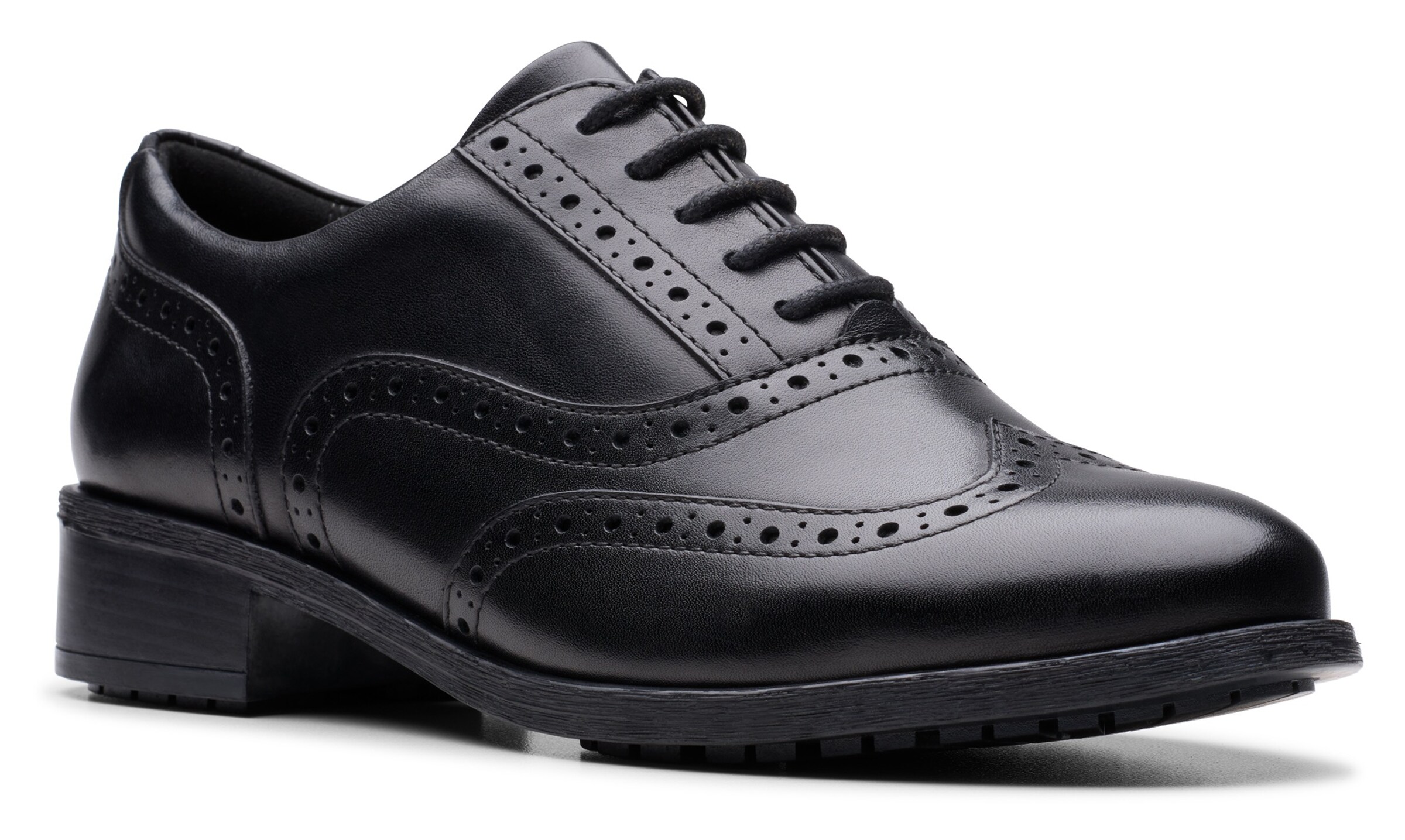 CLARKS Schnürschuh 'Havisham' in Schwarz