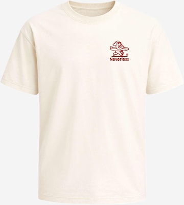 Neverless Shirt 'Sunset Beach' in Beige: Vorderseite