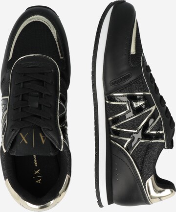 ARMANI EXCHANGE Platform trainers in Black