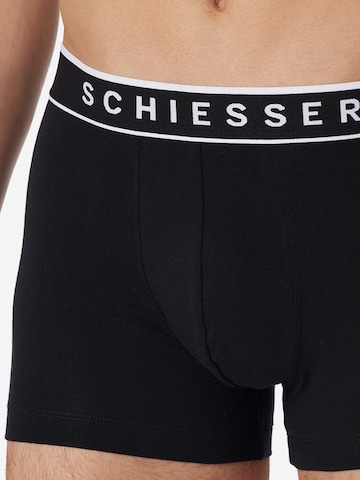 SCHIESSER Boxershorts '95/5 Organic Cotton' in Zwart