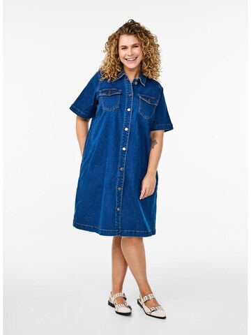 Zizzi Shirt dress 'Jchar' in Blue
