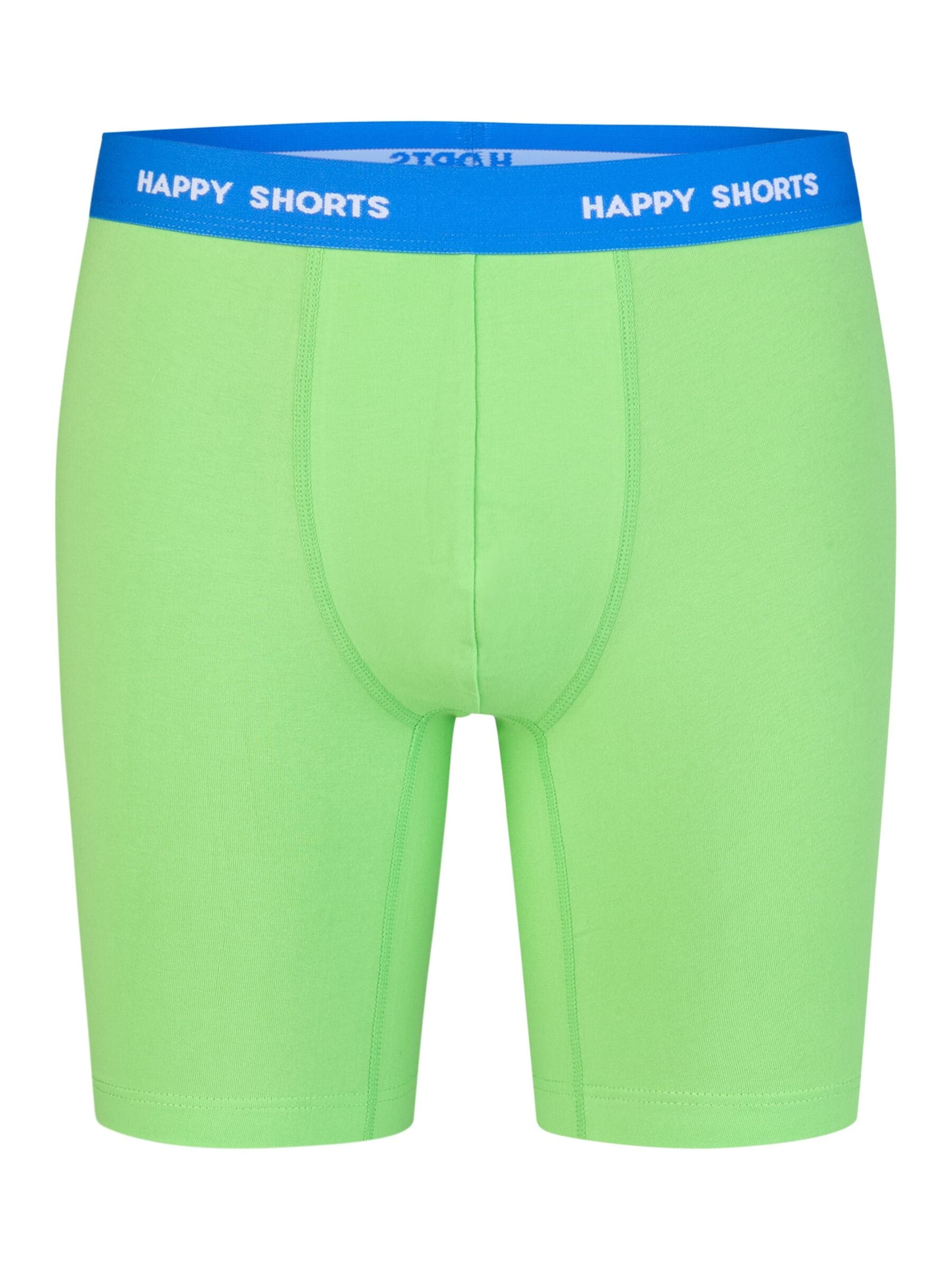 Happy Shorts Boxershorts '2 Happy Shorts Jersey Trunk Long Men's Boxer Shorts Pant' in Blauw