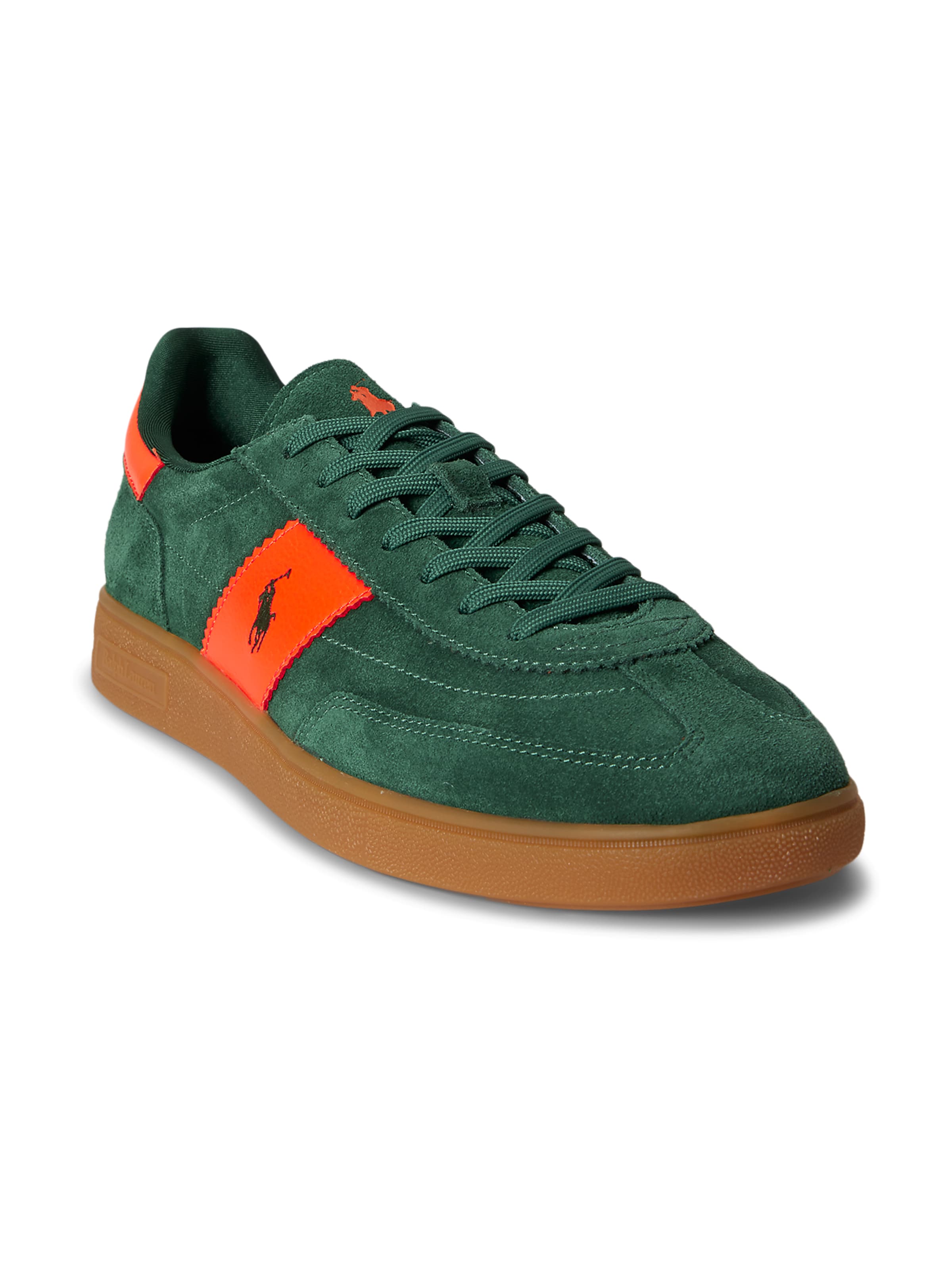 Polo Ralph Lauren Sneakers laag in de kleur Groen / Oranje, Productweergave