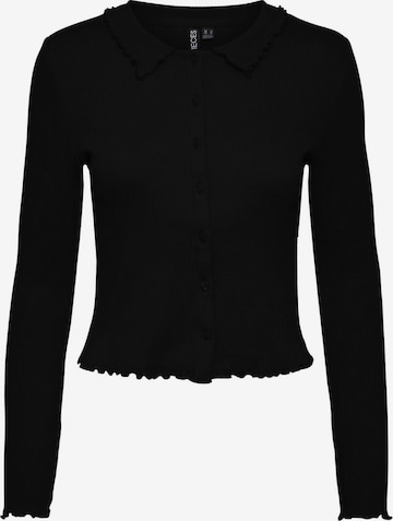 Cardigan 'TEGAN' PIECES en noir : devant