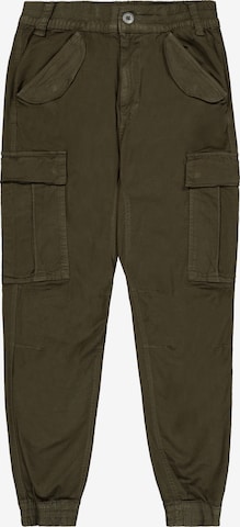 ALPHA INDUSTRIES Tapered Cargobyxa 'Airman' i grön: framsida