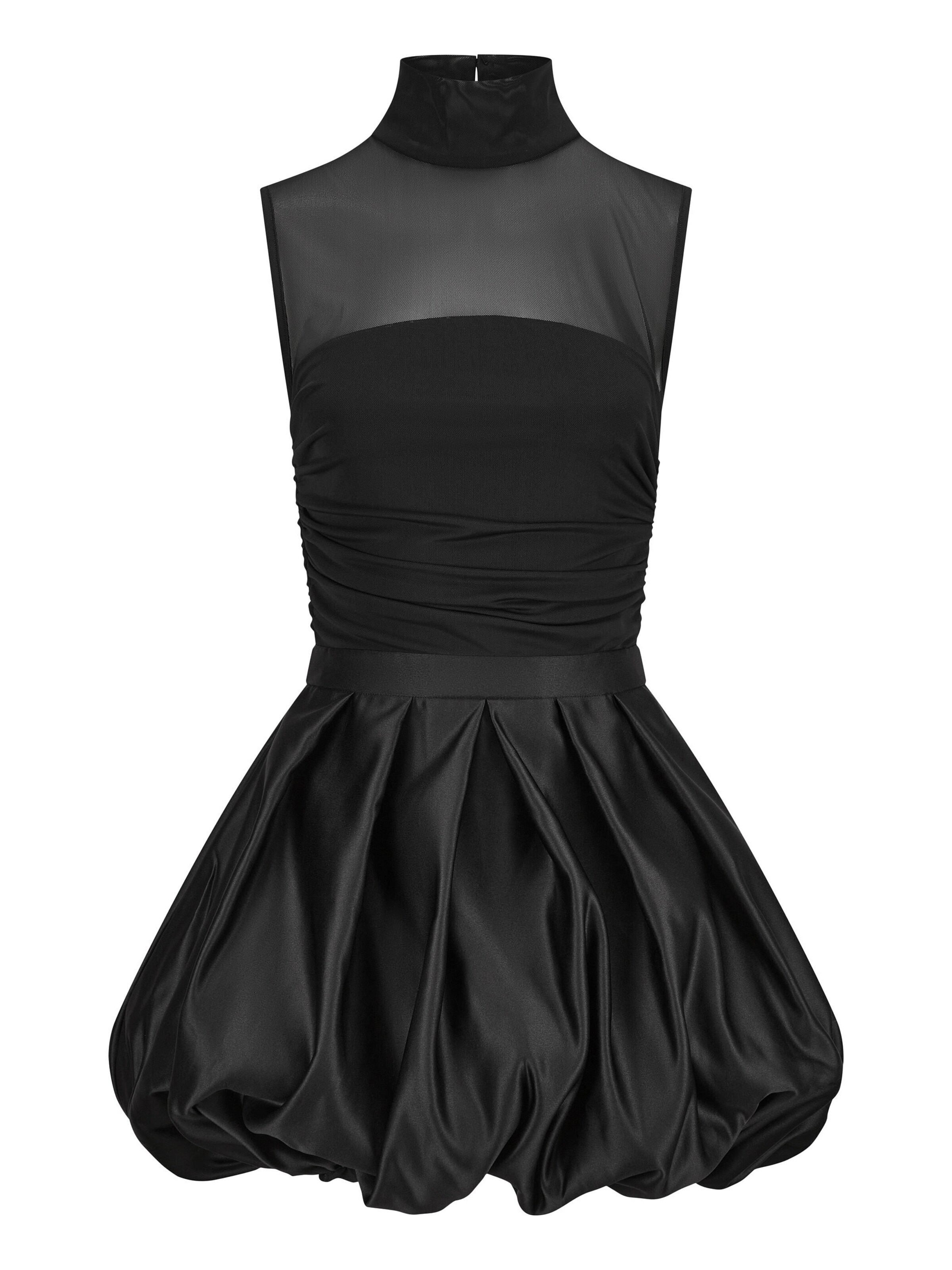 Nicowa Jurk 'PLIWIO mit Ballonrock' in de kleur Zwart, Productweergave