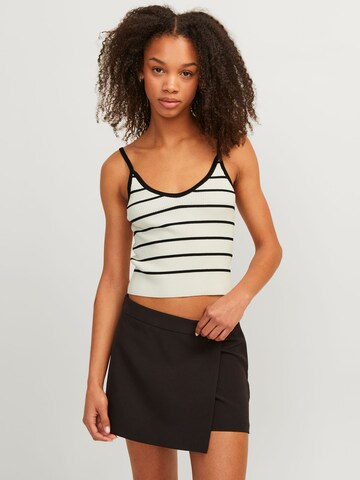 JJXX Knitted Top in White: front