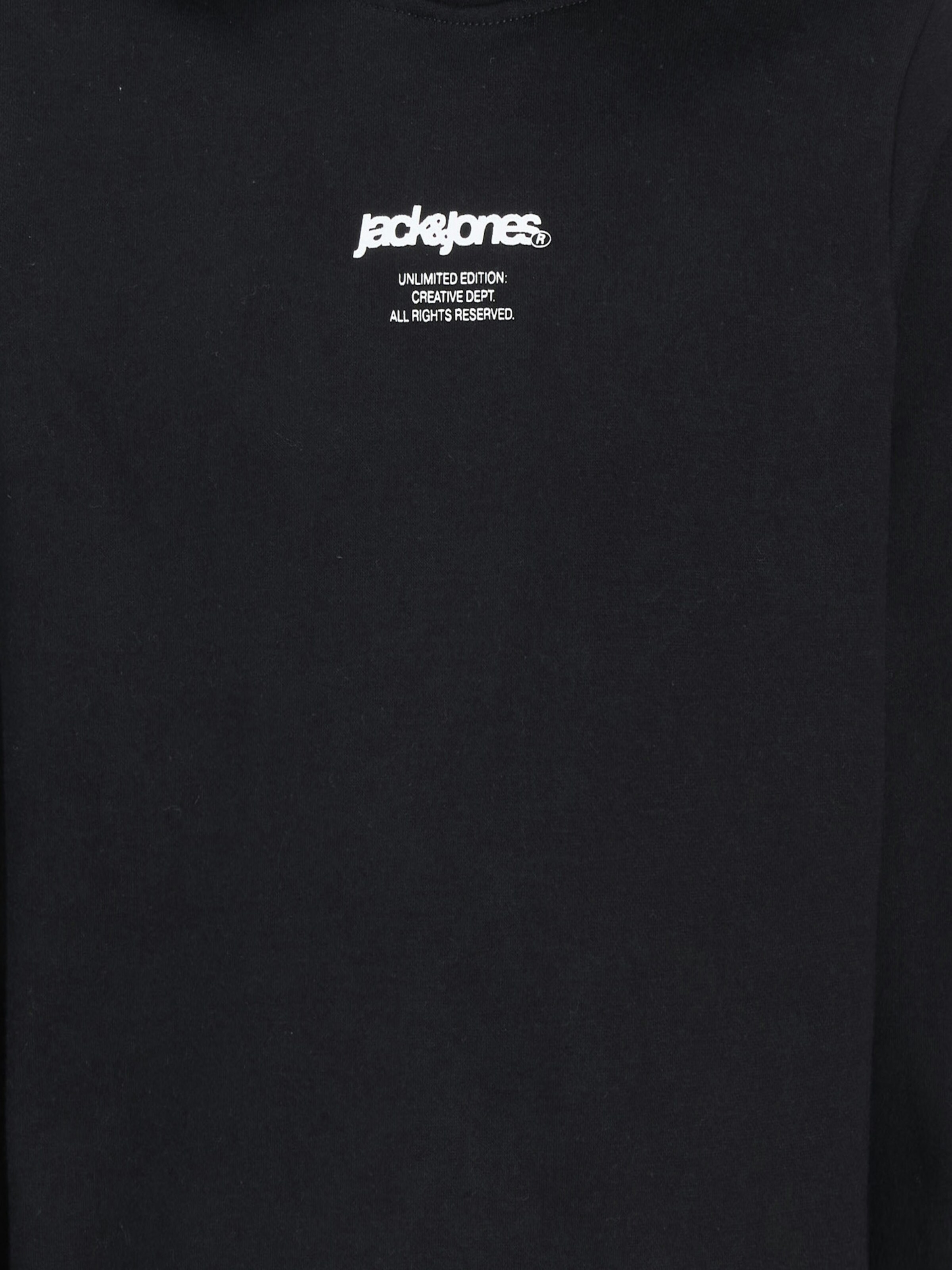 Jack & Jones Junior Sweatshirt 'Tarmac Camo' in Black