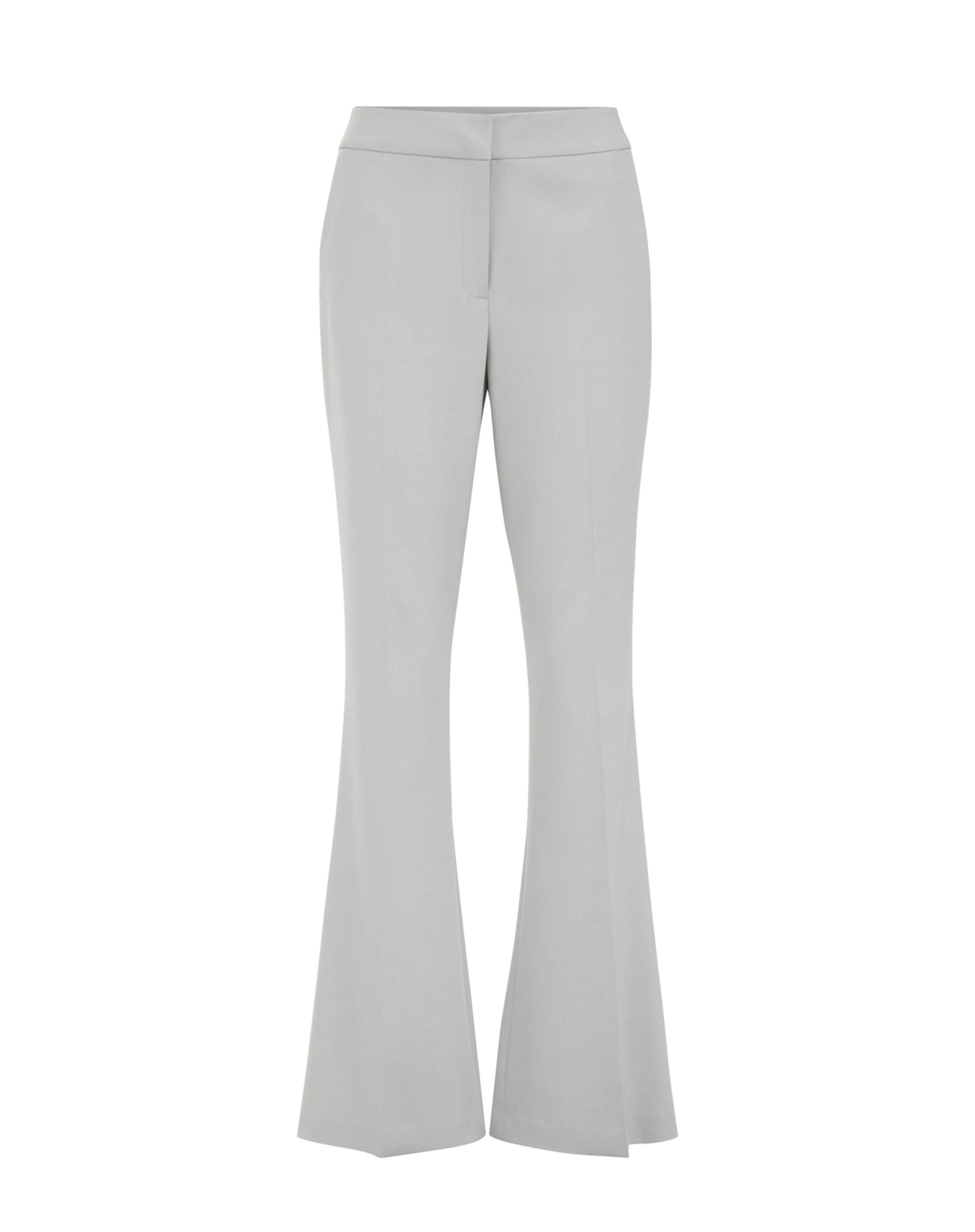 WE Fashion Laienev Viikidega püksid, värv hall: eest vaates