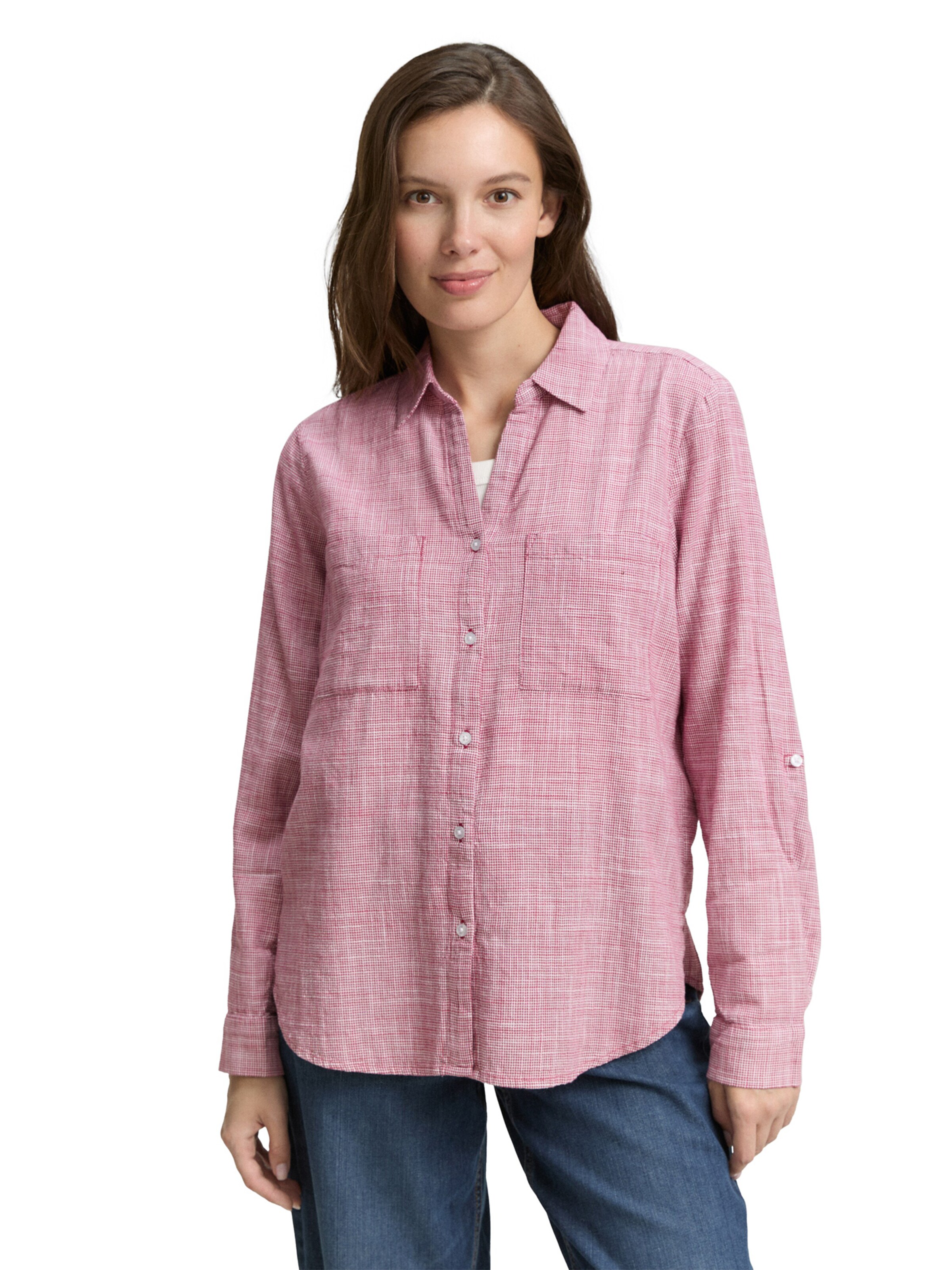 TOM TAILOR Blouse in Pink: front