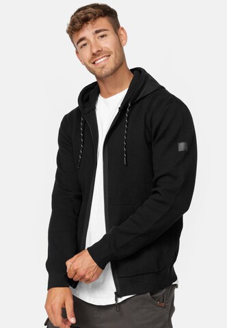 INDICODE JEANS Sweatjacke in Schwarz