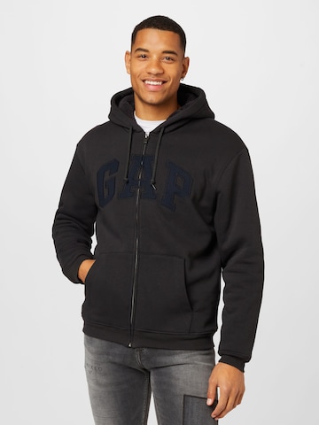 GAP Zip-Up Hoodie in Blue: front